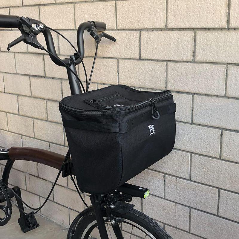 TWTOPSE ブロンプトン折りたたみ自転車バッグ用15L自転車MINIバスケットFor Bromptonブロンプトン バッグ、レインカバー