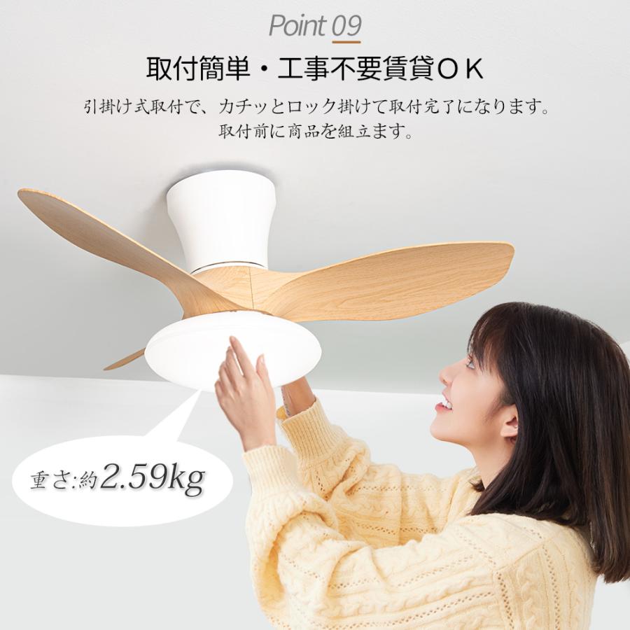 冬逆回転】シーリングファンライト リモコン付き 天井シーリングライト