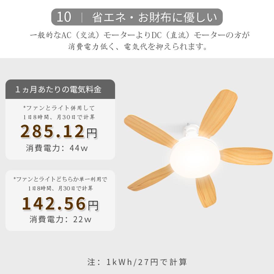 シーリングファンライト【大型.大風量.大光量】5000lm 8~10畳 E26