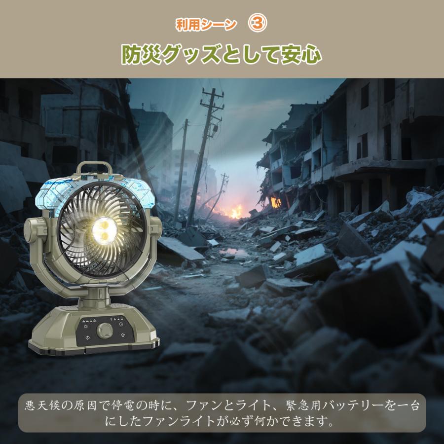 キャンプ扇風機 ミストファン 充電式【ミスト噴霧機能.瞬間冷却