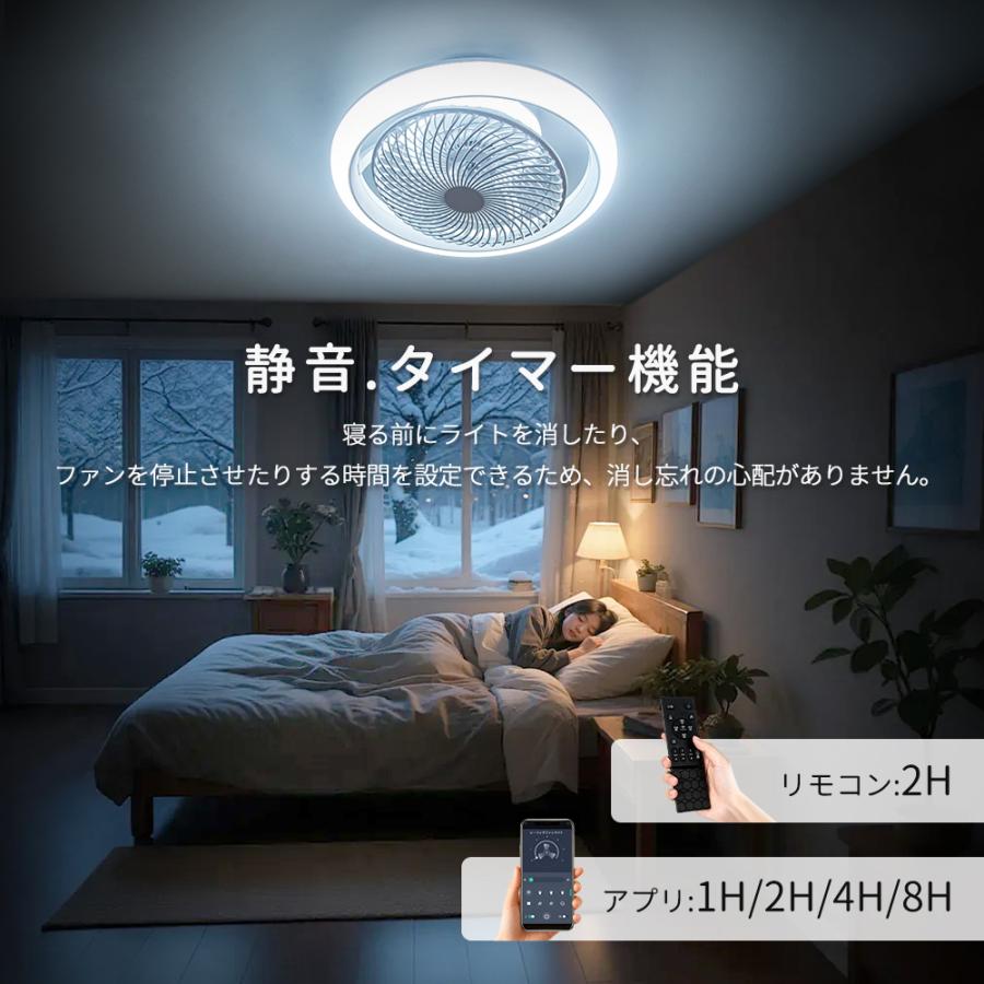 2026年新品.4Dx360°首振り】シーリングファンライト和室北欧 led dc