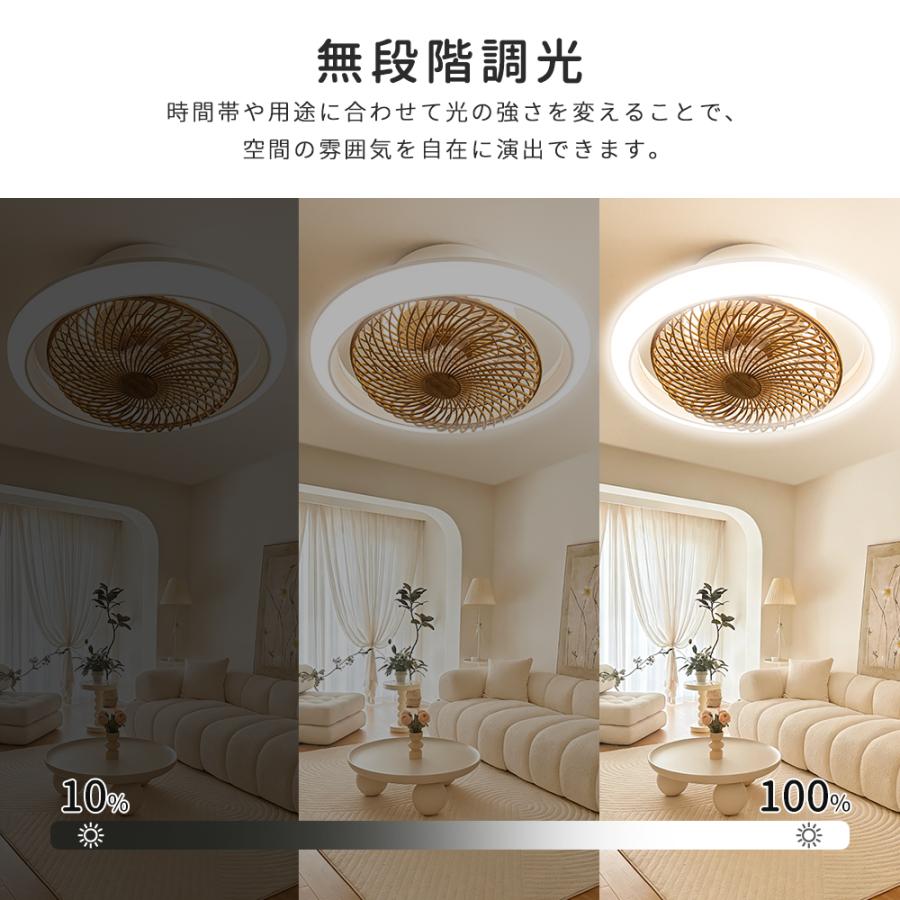 2026年新品.4Dx360°首振り】シーリングファンライト和室北欧 led dc