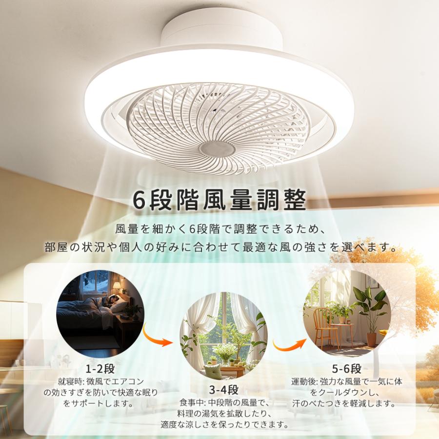 2026年新品.4Dx360°首振り】シーリングファンライト和室北欧led dc