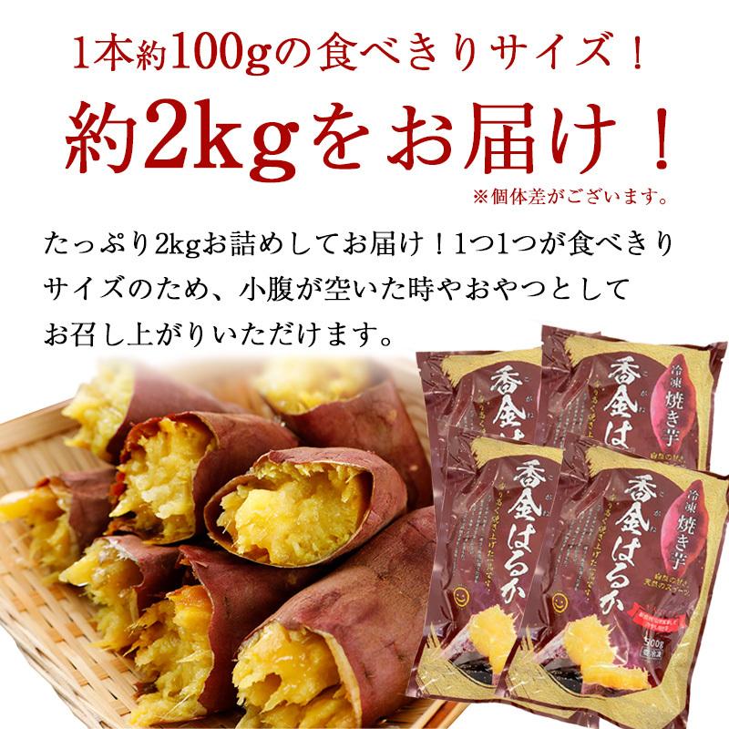 焼き芋 紅はるか 冷凍 合計2kg(500g×4袋) さつまいも 無添加 無着色 関