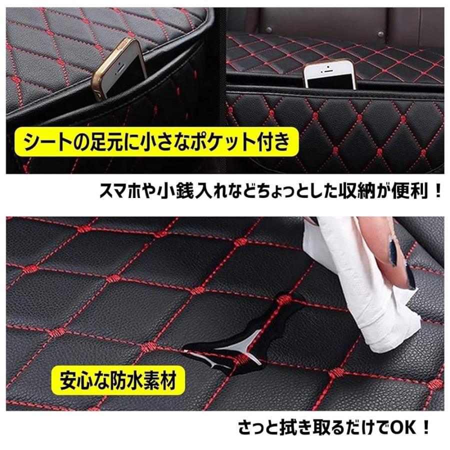 新品3枚セット　  車用 シートカバー 3列シート用 1枚 後部座席 セカンドシート シート