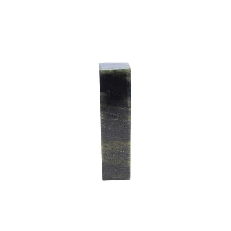 墨文字製作所 篆刻 印材 青田黒点石 1.5cm/1個 : 墨文字製作所