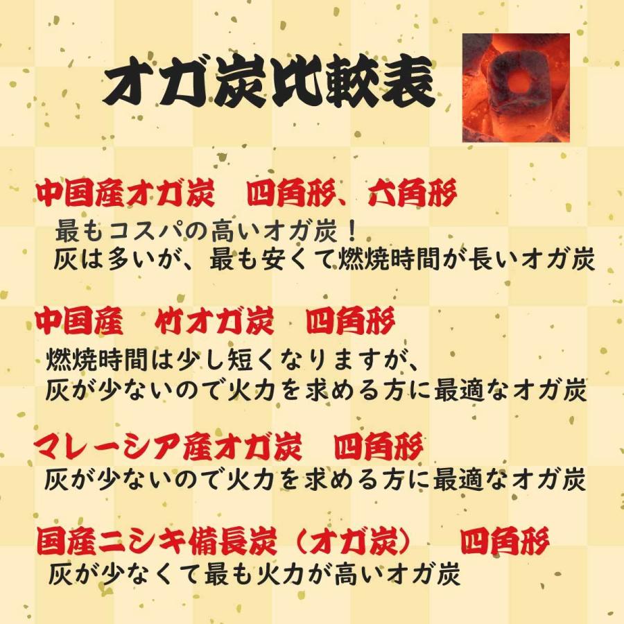 オガ炭 30kg 中国産おが炭 四角形 10kgx3箱 ＜法人様・店舗様限定