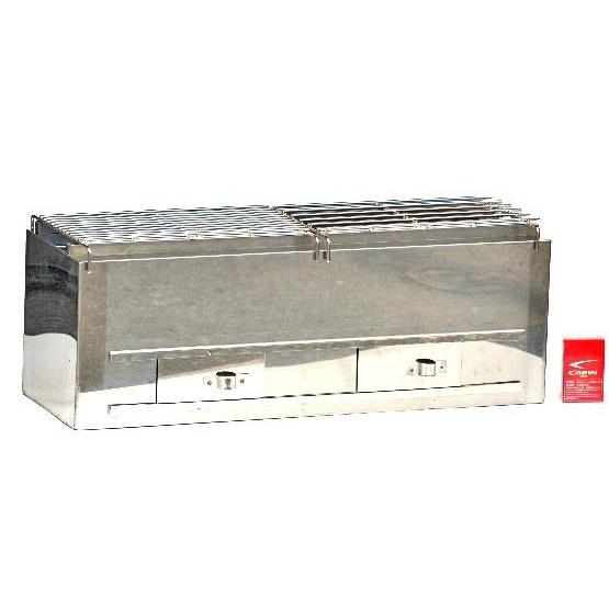 【清掃済】ステンレス耐火レンガ火床 　　　　　串焼き器 　焼鳥　600Ｘ220 焼き鳥火床用 網 600X220用 13本網 : 炭の山田 - 通販 - Yahoo