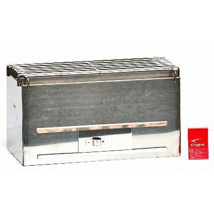 ステン火床 450X220 日本製 焼鳥耐火レンガ七輪（しちりん） 業務用