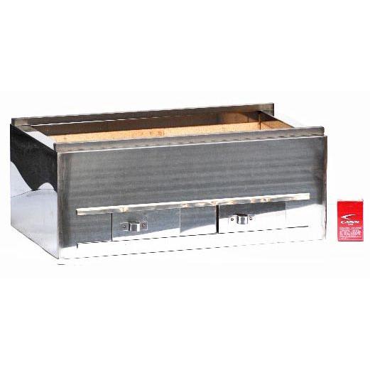 炭炉端焼ステン火床 600X350 日本製耐火レンガ七輪（しちりん） : 炭の