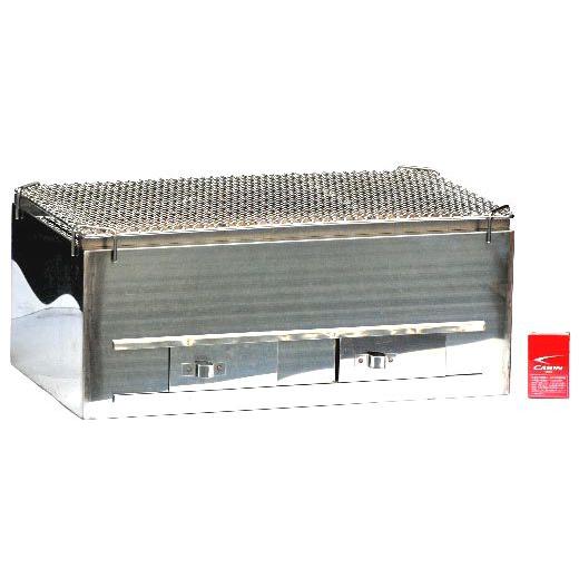 炭炉端焼ステン火床 600X350 日本製耐火レンガ七輪（しちりん） : 炭の