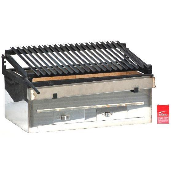 炭炉端焼ステン火床 600X350 日本製耐火レンガ七輪（しちりん） : 炭の