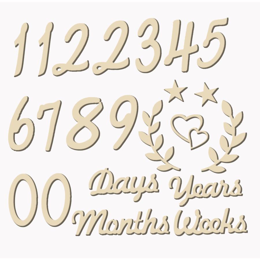 月齢フォト 木製 レターバナー ベビーマンスリーカッド ニューボーン