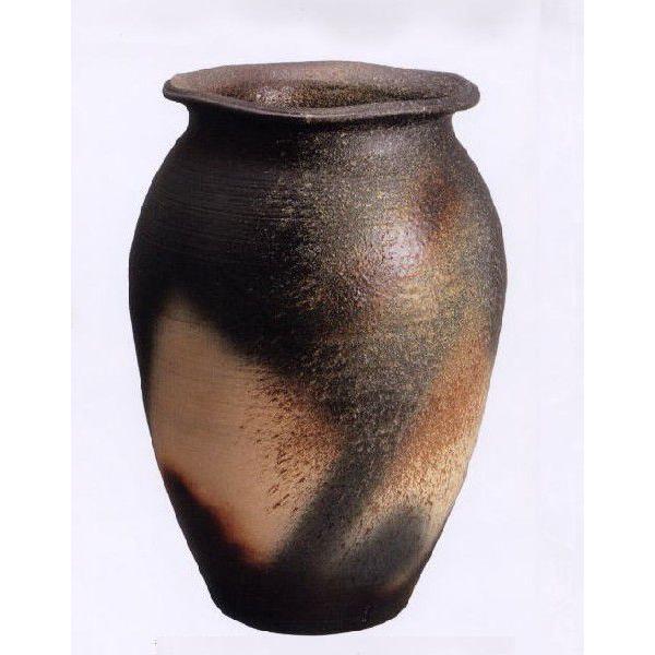 大古田久太郎】備前焼 大壺 壺 花入 花瓶 一輪挿し 大古田久太郎】備前焼大