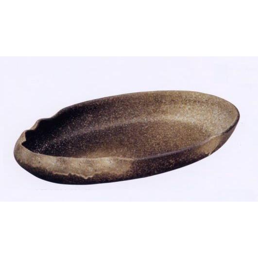 信楽焼 窯肌 変形 小判 水盤 16号 : 炭天 - 通販 - Yahoo!ショッピング