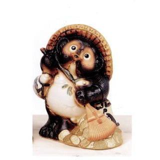 信楽焼 福 熊手 狸 9号 : 炭天 - 通販 - Yahoo!ショッピング