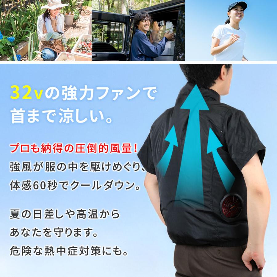 空調冷風ウェア専用バッテリー＆ファンセット（32V） KW-BFSET24 | ブランド登録なし | 01