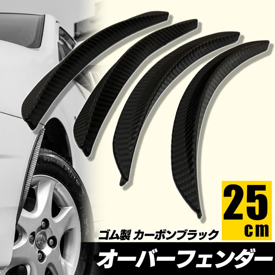 オーバーフェンダー 汎用 フェンダーモール カーボン 16mm SN