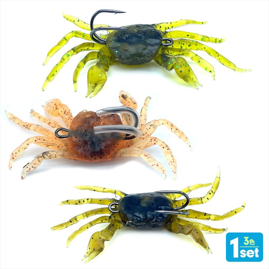 カニ型ワーム ワーム 釣り カニ タコ釣り仕掛け ソフトルアー 釣り具