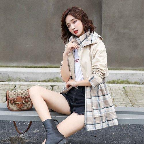 独創的 秋 春 ファッション 50代 40代 30代 代 レディース スプリングコート 22 女性 おしゃれ フード付き コート ウィンドブレーカー カジュアル チェスターコート サイズ M