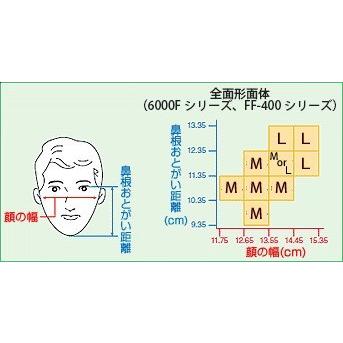 3M お徳用 取替え式防じんマスク(全面体)6000F/2091-RL3＆No.2091ろ過