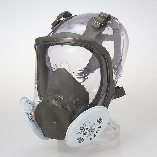 防塵マスク兼防毒マスク 3M(スリーエム) 6000F/2071-RL2 全面体 防塵マスク兼防毒マスク 3M(スリーエム) 6000F/2071-RL2 全面体