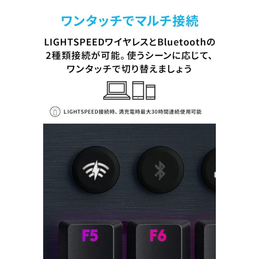 Logicool G ゲーミングキーボード G913-CK クリッキー 青軸 GLスイッチ