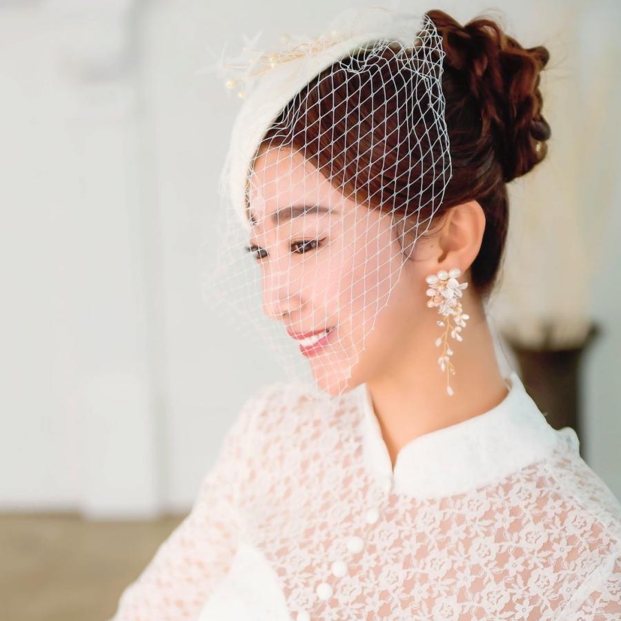 ウェディング アクセサリー 【小枝 ナチュラル イヤリング】 色：マットシルバーorピンクゴールドより選択 ブライダル 小物 |  | 04