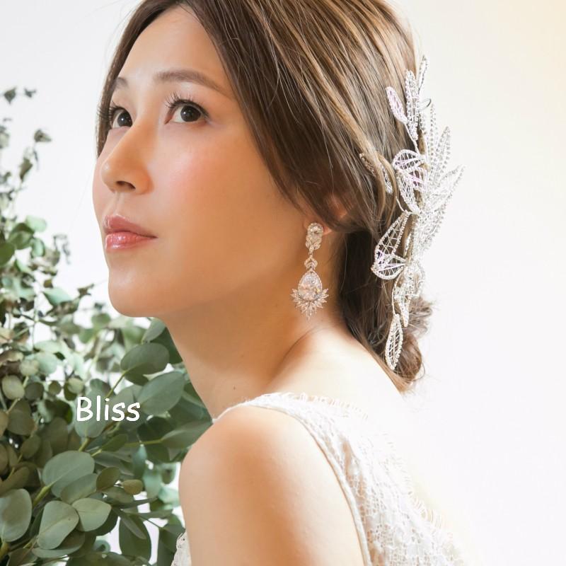 ウェディング アクセサリー【ジルコニア ロングシャンデリア ピアス（or イヤリング選択）】 | 