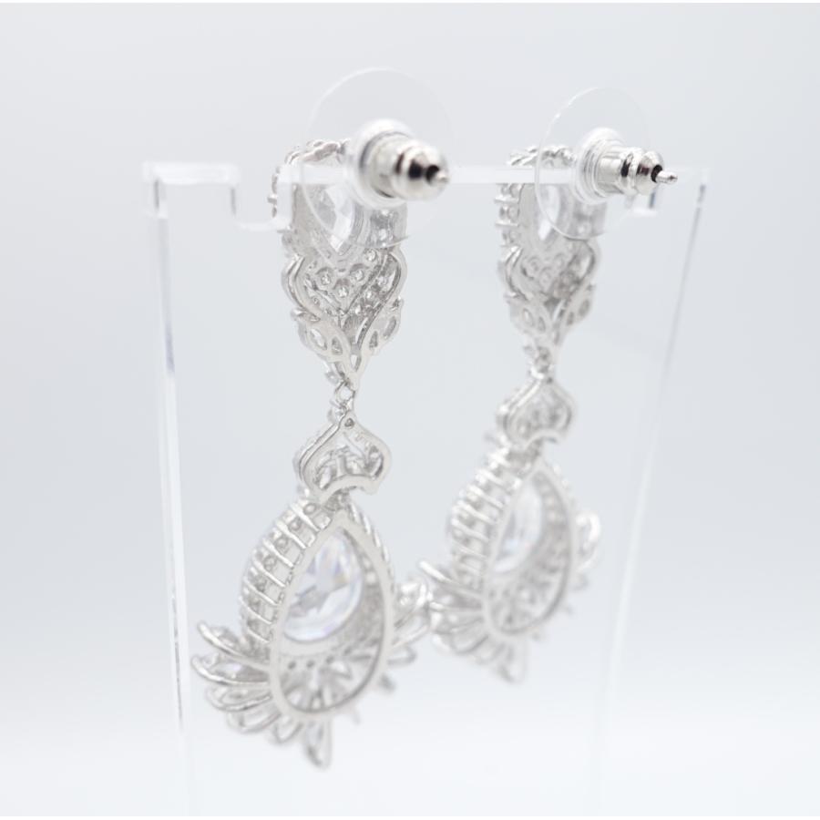 ウェディング アクセサリー【ジルコニア ロングシャンデリア ピアス（or イヤリング選択）】 |  | 04