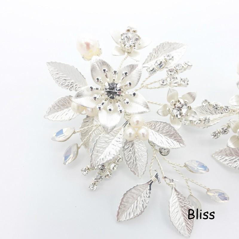 ウェディング アクセサリー【小枝 リーフ シルバー イヤリング】 |  | 02