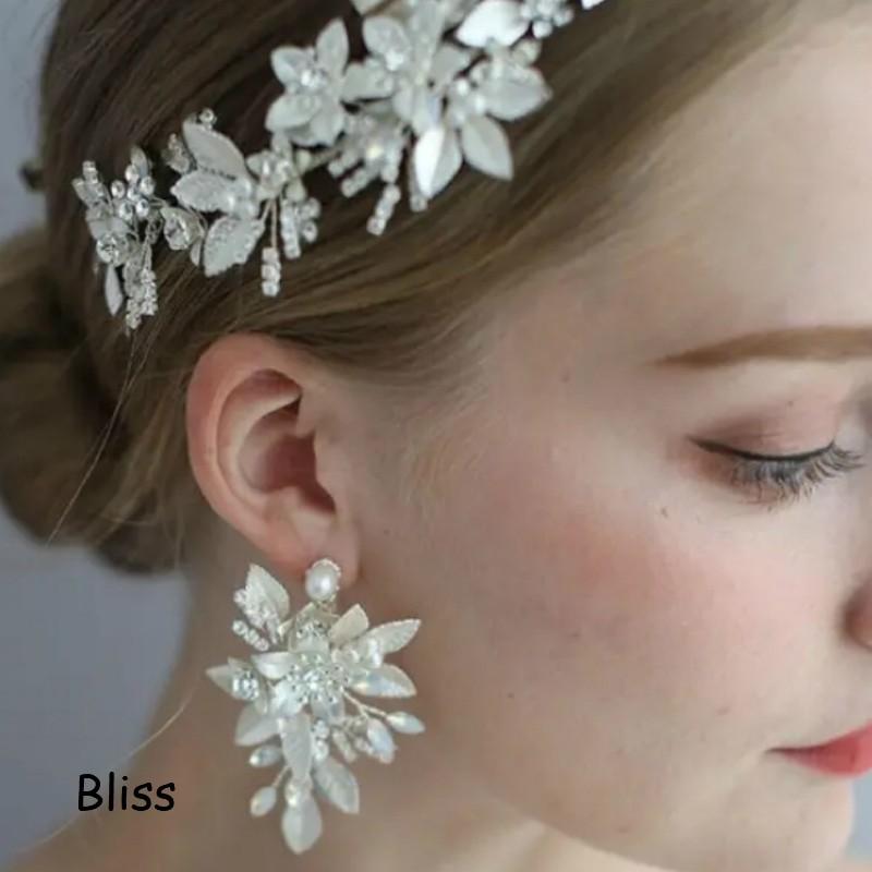 ウェディング アクセサリー【小枝 リーフ シルバー イヤリング】 |  | 05