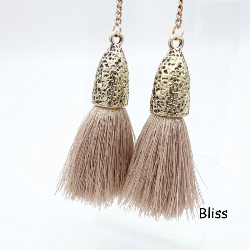 ウェディング アクセサリー【フリンジ ピアス モカベージュ】 |  | 04