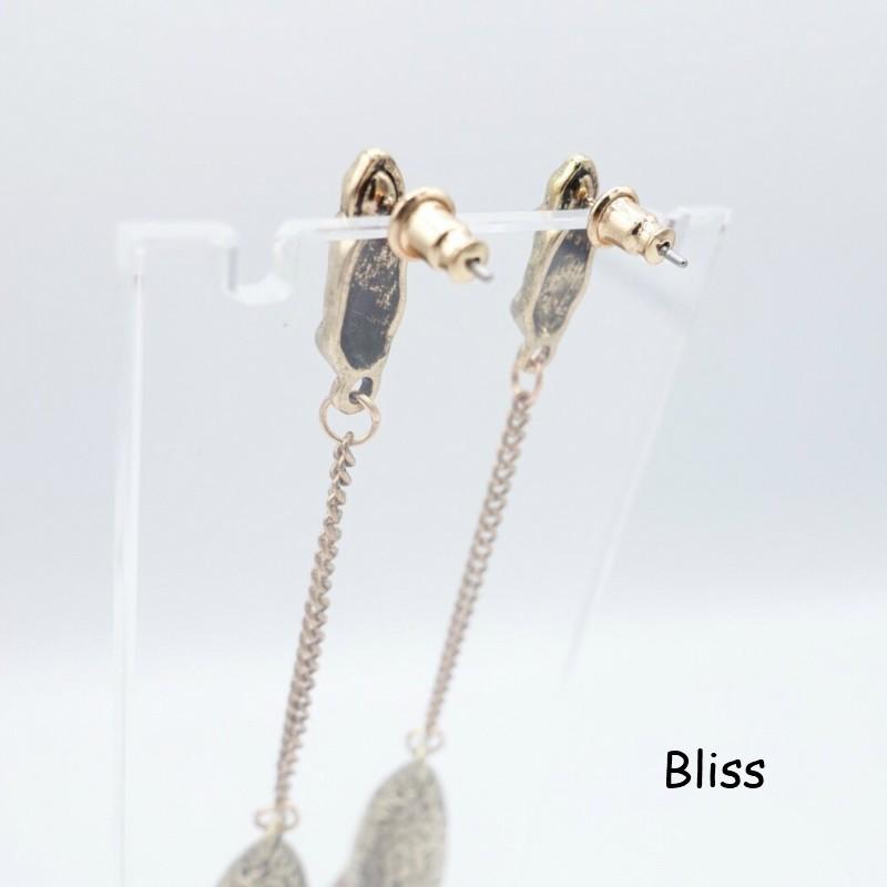 ウェディング アクセサリー【フリンジ ピアス モカベージュ】 |  | 06