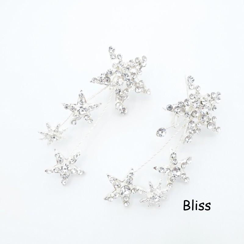 ウェディング アクセサリー【スターモチーフ  シューティングスターイヤリング】 |  | 03