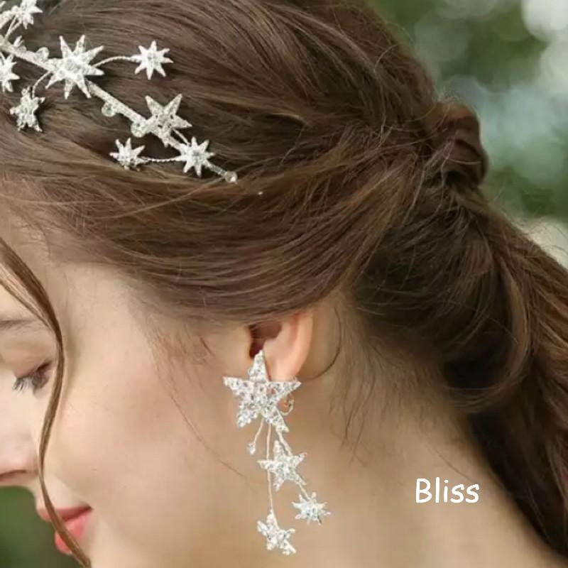 ウェディング アクセサリー【スターモチーフ  シューティングスターイヤリング】 |  | 06