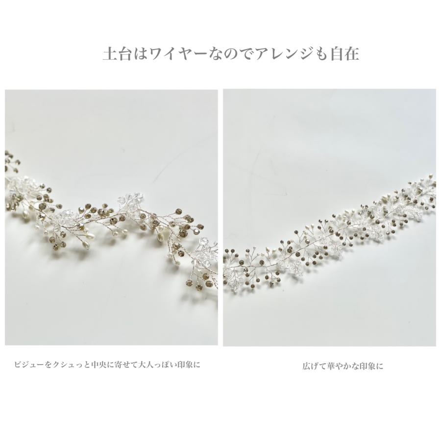ウェディング アクセサリー【小枝 ヘッドドレス】シルバー or ゴールド より選択 |  | 06
