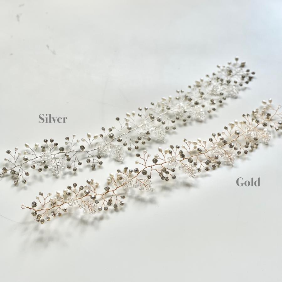 ウェディング アクセサリー【小枝 ヘッドドレス】シルバー or ゴールド より選択 |  | 03