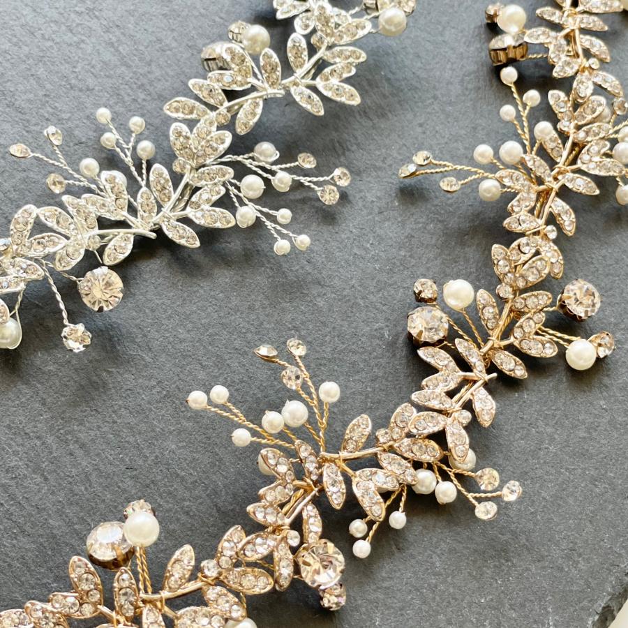 ウェディング アクセサリー【小枝クリスタル ビジュー ヘッドドレス】 |  | 12