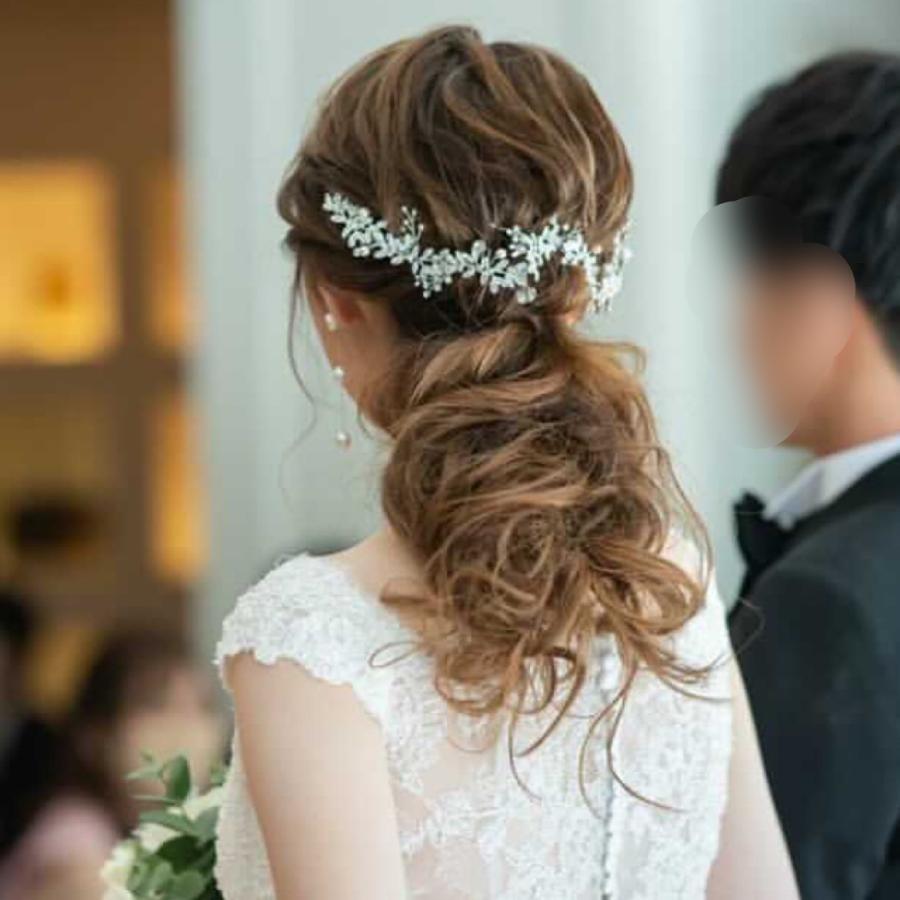 ウェディング アクセサリー【小枝クリスタル ビジュー ヘッドドレス】 |  | 07