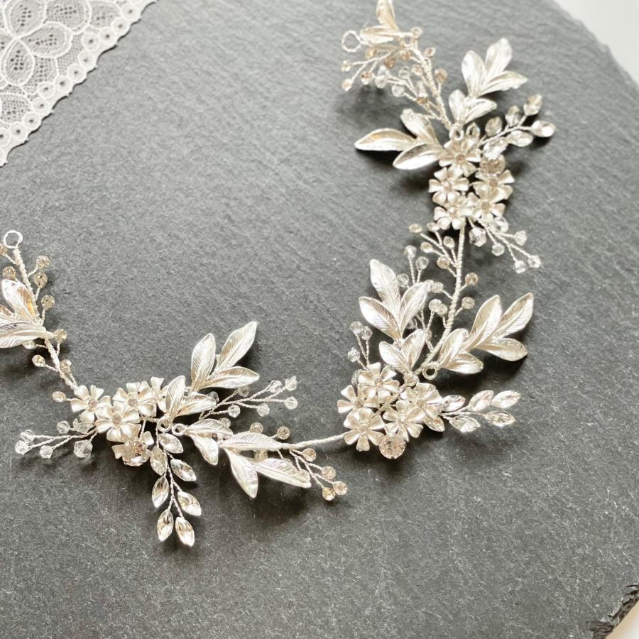 ウェディング アクセサリー【小枝 ボタニカル リーフ ヘッド ウェディング アクセサリー【小枝 ボタニカル リーフ ヘッド