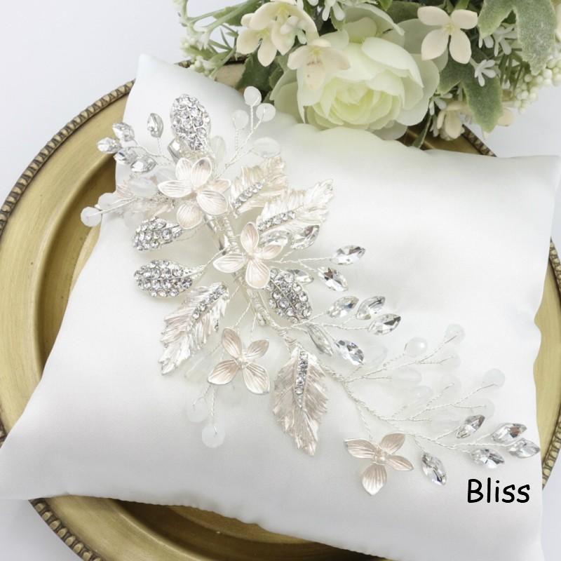 ウェディング アクセサリー【ナチュラルマットシルバーフラワー＆リーフヘッドドレス】 |  | 03