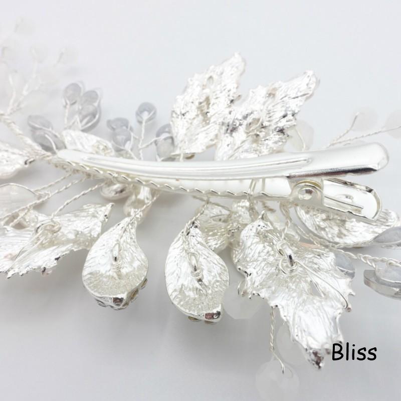 ウェディング アクセサリー【ナチュラルマットシルバーフラワー＆リーフヘッドドレス】 |  | 05