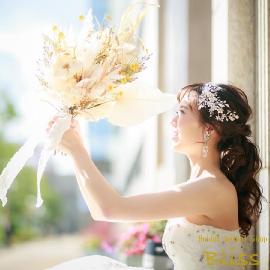 ウェディング アクセサリー【小枝 マットフラワー＆リーフヘッドドレス】 |  | 06