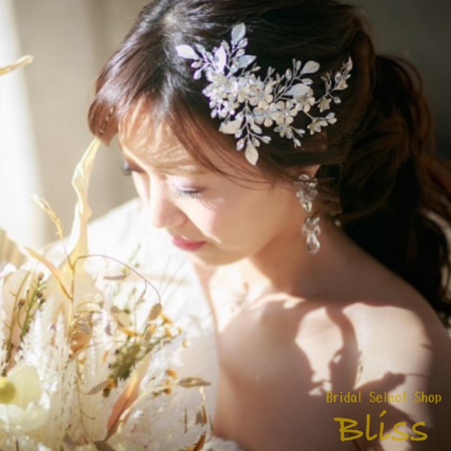 ウェディング アクセサリー【小枝 マットフラワー＆リーフヘッドドレス】 |  | 08