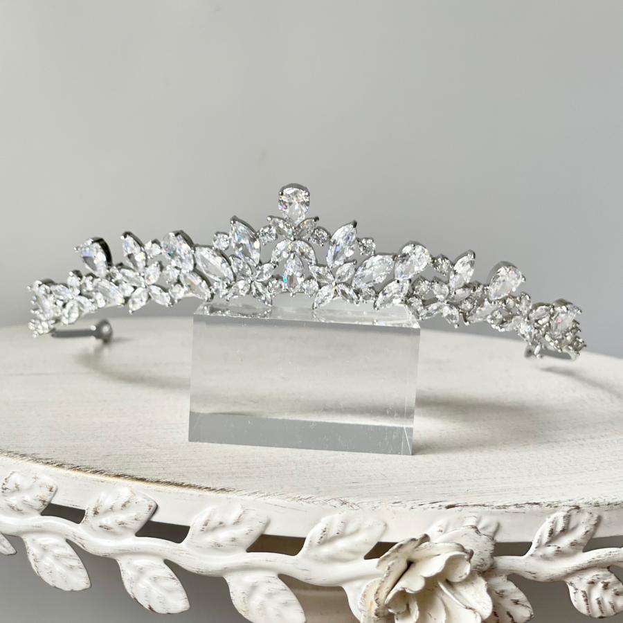 ウェディング アクセサリー【キュービック ジルコニア マーキス ティアラ 】 |  | 03