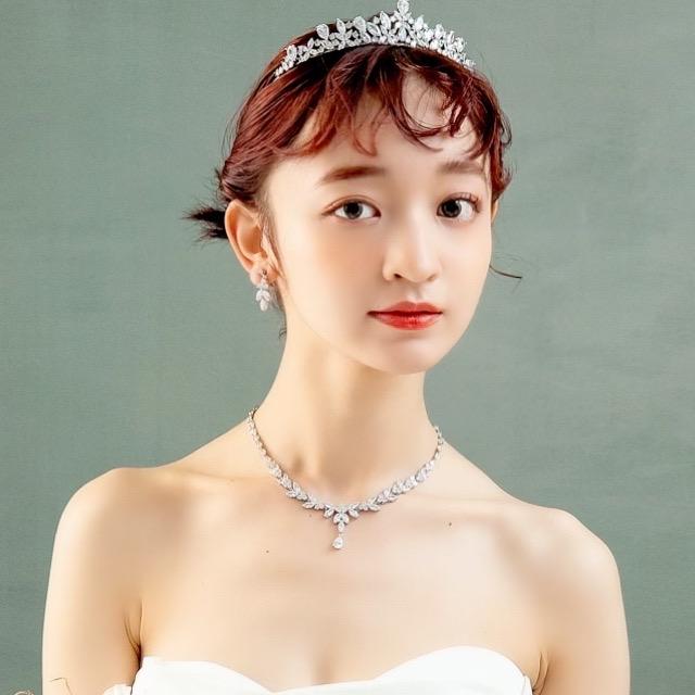 ウェディング アクセサリー【キュービック ジルコニア マーキス ティアラ 】 |  | 04