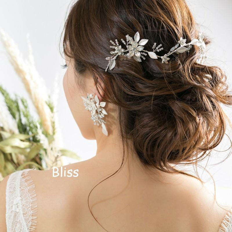 ウェディング アクセサリー【小枝 リーフ シルバー ヘッドドレス】 |  | 01