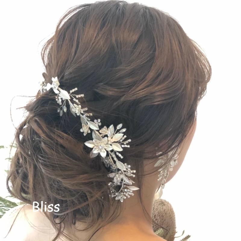 ウェディング アクセサリー【小枝 リーフ シルバー ヘッドドレス】 |  | 02