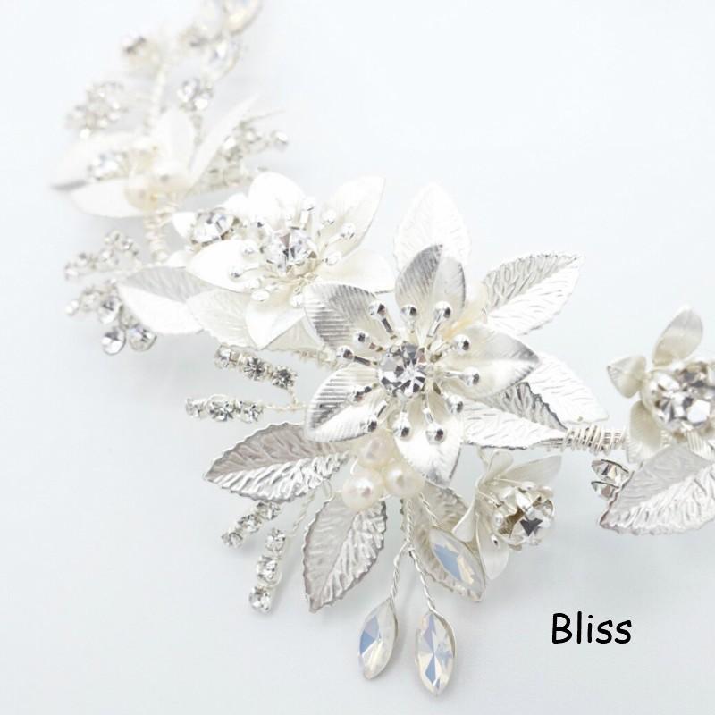 ウェディング アクセサリー【小枝 リーフ シルバー ヘッドドレス】 |  | 06